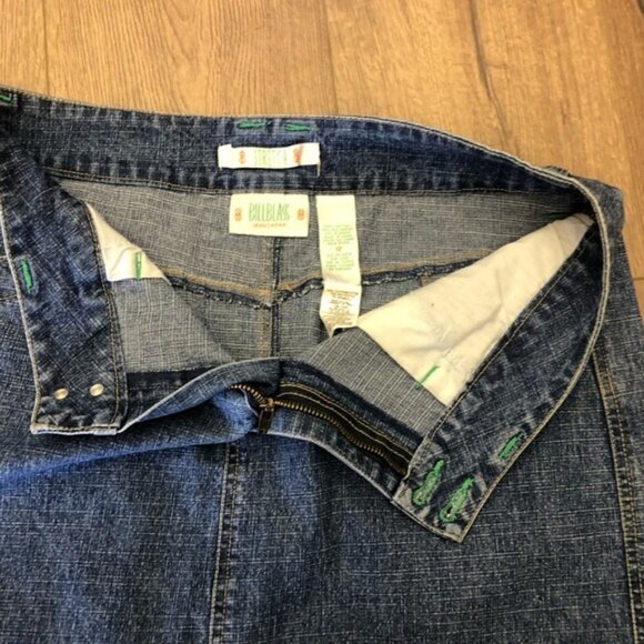 BILL BASS DENIM COTTON SKIRT in size 12 - Picture 3 of 5